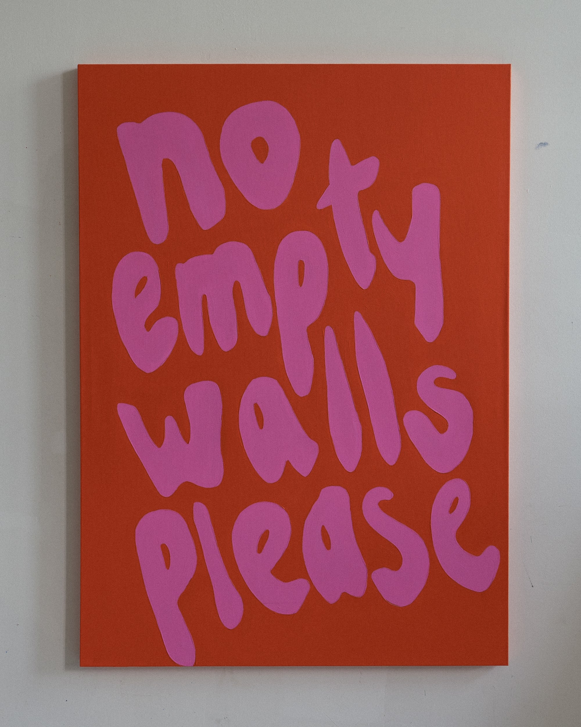 No empty walls please